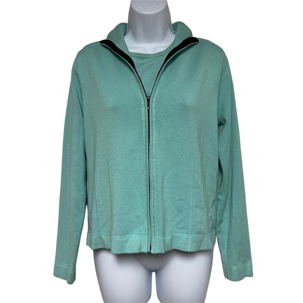 TAIL Brand Two Piece Tank Top and Zip Up Knit Sweater Jacket‎ Size M